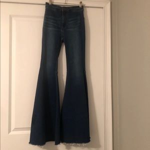 Free people just float on jeans
